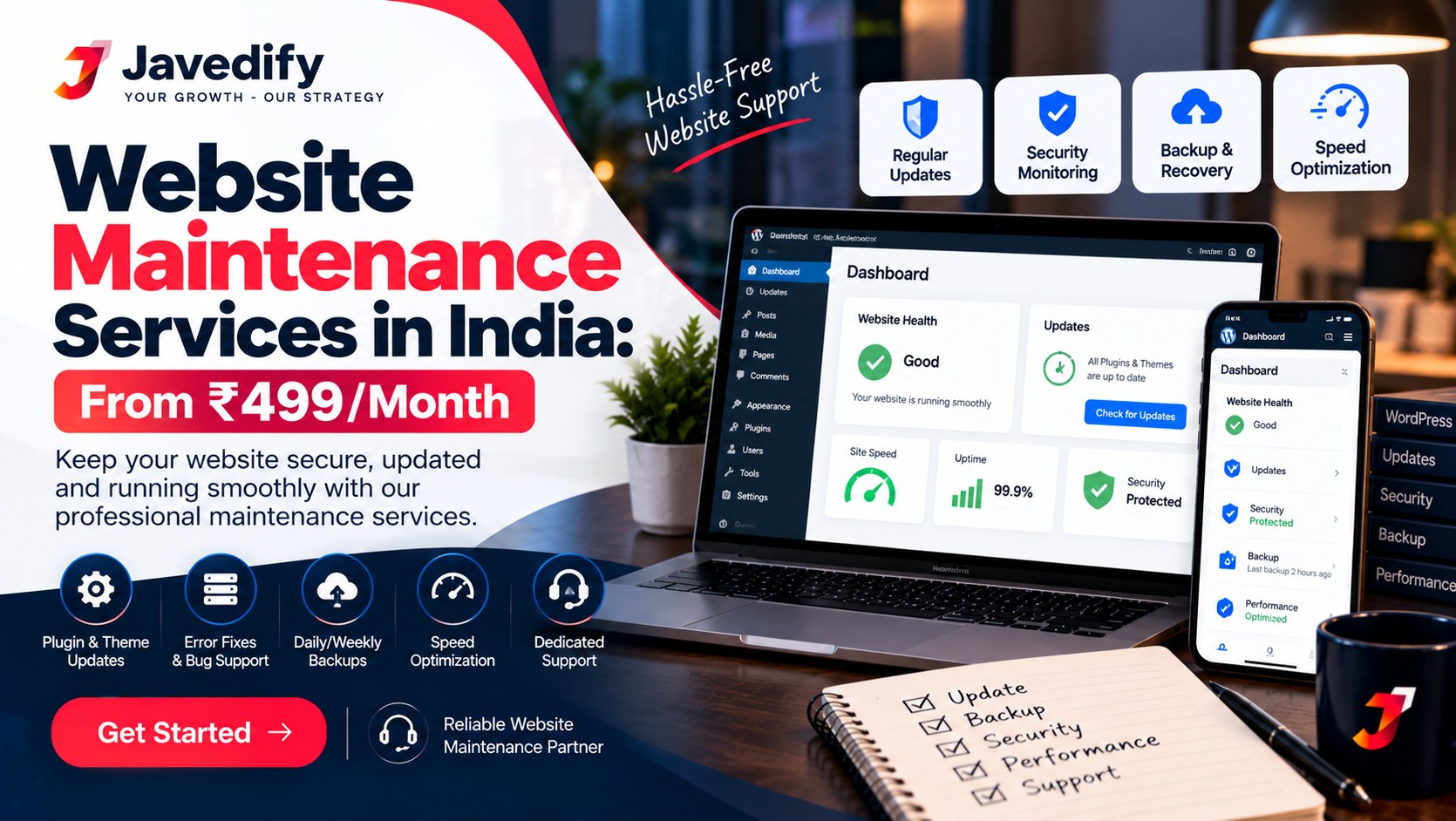 Website Maintenance Services in India: From ₹499/Month