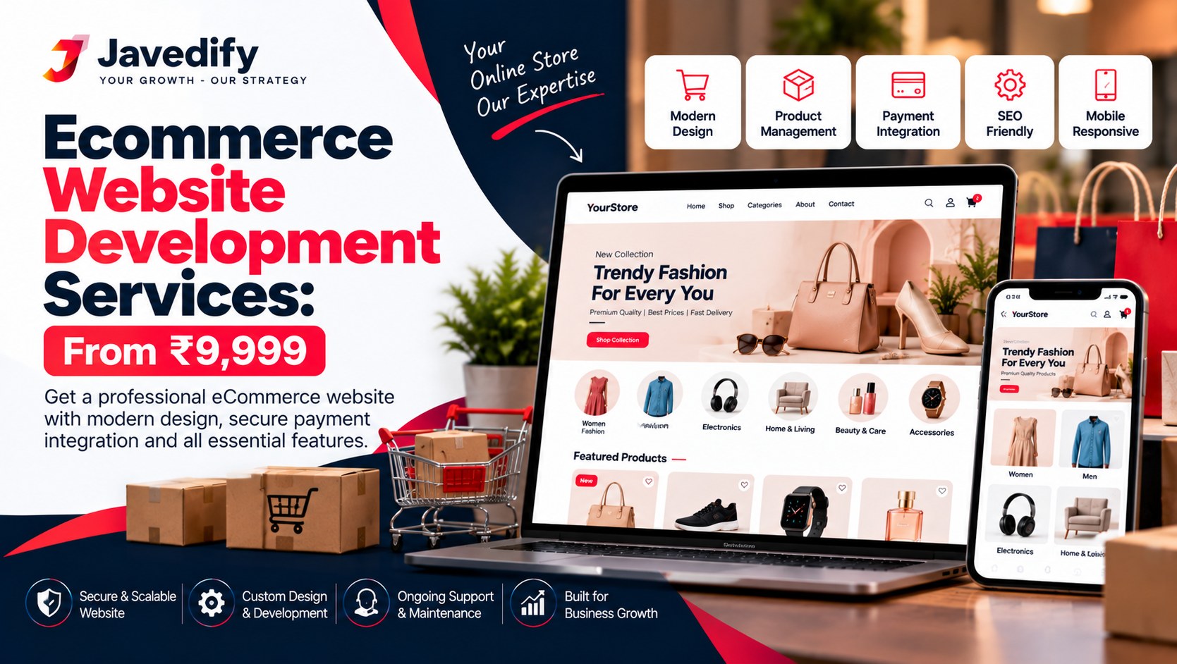 Ecommerce Website Development Services: From ₹9,999