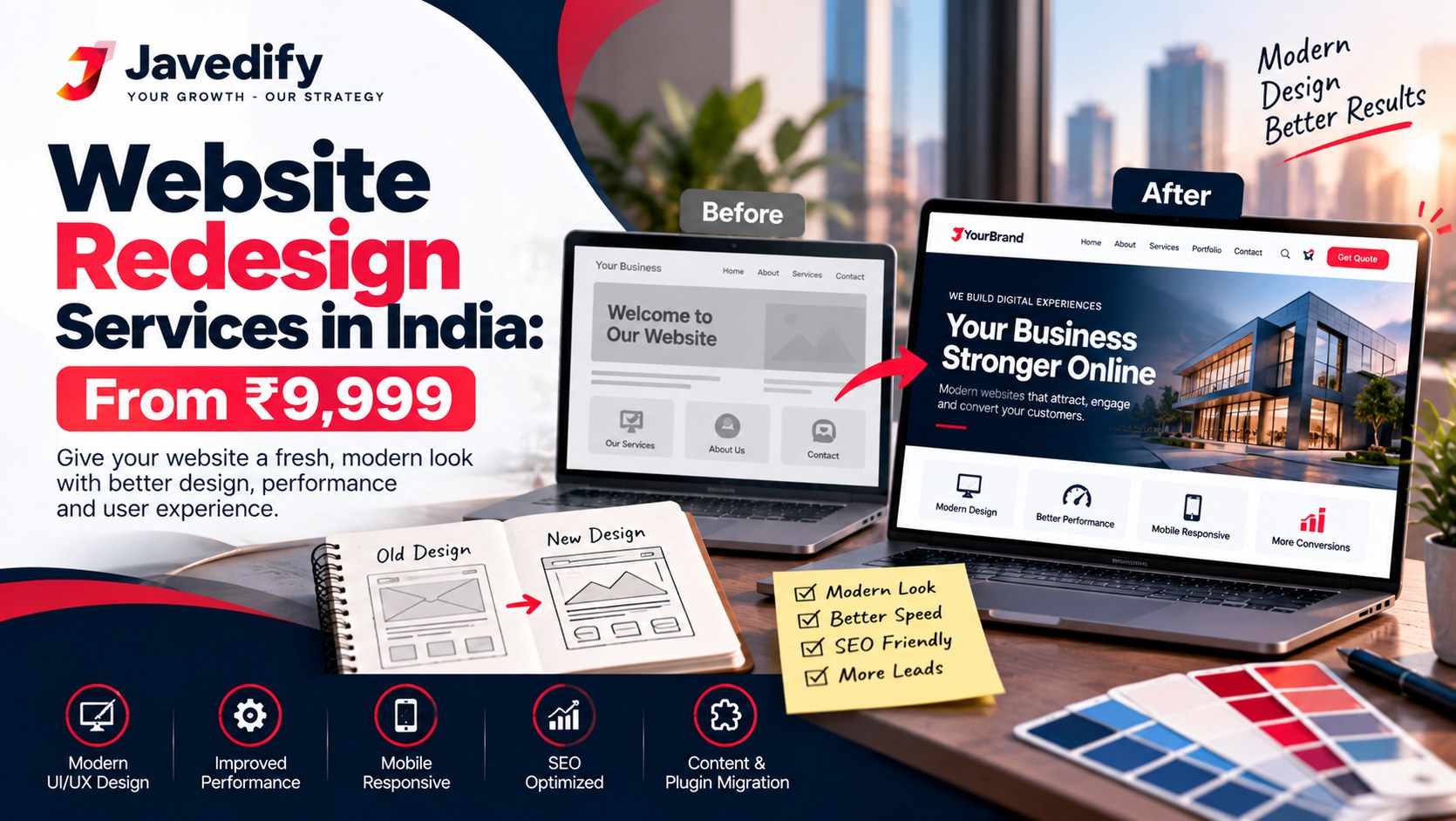 Website Redesign Services in India: From ₹9,999