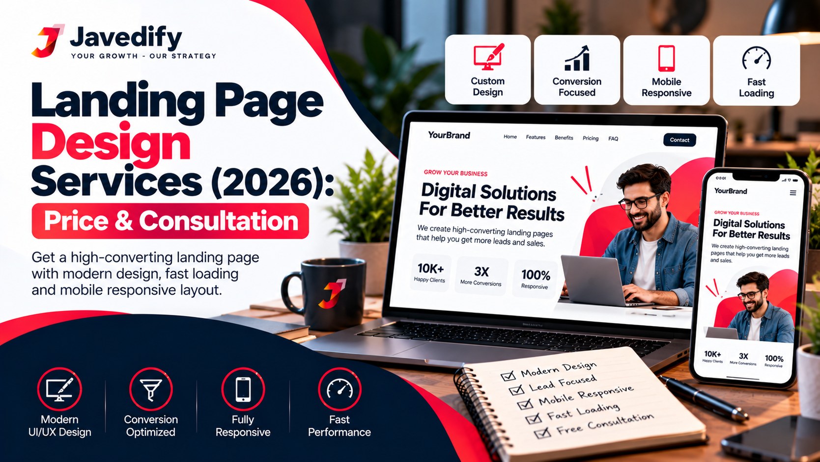 Landing Page Design Services (2026): Price & Consultation